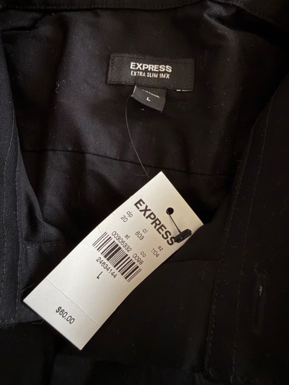 Express Men's Black Dress Shirt Plaid & Patterned Collared shirts bundle - Picture 7 of 9